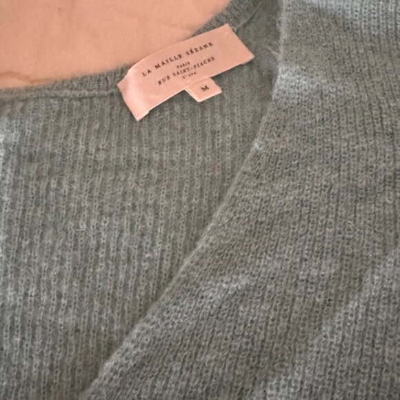 Sezane Barry Cardigan, Sea Green, M - Picture 4 of 4